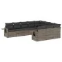 Set de sofás de jardín 10 pzas con cojines ratán sintético gris by , Garden sets - Ref: Foro24-3253027, Price: 615,95 €, Disc...