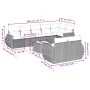 Set de sofás de jardín 9 pzas con cojines ratán sintético beige by , Modular outdoor sofas - Ref: Foro24-3221628, Price: 650,...