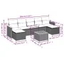 Set Gartensofas mit beigen Kissen 8 Stück PE Rattan von , Gartensets - Ref: Foro24-3258643, Preis: 462,22 €, Rabatt: %