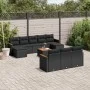 Set de sofás de jardín 11 pzas y cojines ratán sintético negro by , Garden sets - Ref: Foro24-3258821, Price: 677,72 €, Disco...