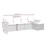 Juego de sofás jardín con cojines 5 pzas ratán sintético beige by , Garden sets - Ref: Foro24-3259160, Price: 374,24 €, Disco...