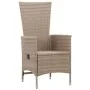 Gartenstühle 2 Einheiten mit beigen Kissen aus synthetischem Rattan von vidaXL, Gartenstühle - Ref: Foro24-46063, Preis: 217,...