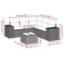 Gartensofa-Set mit 6-teiligen Kissen aus synthetischem Rattan in Beige. von , Gartensets - Ref: Foro24-3222558, Preis: 407,76...
