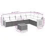 Set de sofás de jardín 8 pzas y cojines ratán sintético gris by , Garden sets - Ref: Foro24-3260121, Price: 496,73 €, Discoun...