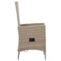 Gartenstühle 2 Einheiten mit beigen Kissen aus synthetischem Rattan von vidaXL, Gartenstühle - Ref: Foro24-46063, Preis: 217,...