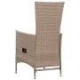 Gartenstühle 2 Einheiten mit beigen Kissen aus synthetischem Rattan von vidaXL, Gartenstühle - Ref: Foro24-46063, Preis: 217,...