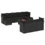 Set de sofás de jardín 11 pzas y cojines ratán sintético negro by , Garden sets - Ref: Foro24-3223878, Price: 640,86 €, Disco...