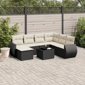 Set de sofás de jardín 8 piezas y cojines ratán sintético negro by , Modular outdoor sofas - Ref: Foro24-3221705, Price: 486,...