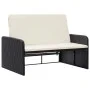 2-piece garden furniture set and black synthetic rattan cushions by vidaXL, Garden sets - Ref: Foro24-46078, Price: 381,57 €,...