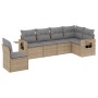 Juego de sofás jardín con cojines 6 pzas ratán sintético beige by , Garden sets - Ref: Foro24-3252566, Price: 433,29 €, Disco...