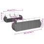 Set de sofás de jardín 8 pzas y cojines ratán sintético gris by , Garden sets - Ref: Foro24-3253467, Price: 529,15 €, Discoun...