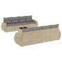 Set de sofás de jardín 9 pzas con cojines ratán sintético beige by , Garden sets - Ref: Foro24-3253486, Price: 616,91 €, Disc...