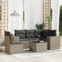 Gartenmöbel-Set, 6-teilig, mit grauen Polstern aus synthetischem Rattan. von , Gartensets - Ref: Foro24-3222579, Preis: 391,9...
