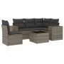 Gartenmöbel-Set, 6-teilig, mit grauen Polstern aus synthetischem Rattan. von , Gartensets - Ref: Foro24-3222579, Preis: 391,9...