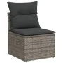 Gartenmöbel-Set, 6-teilig, mit grauen Polstern aus synthetischem Rattan. von , Gartensets - Ref: Foro24-3222579, Preis: 391,9...