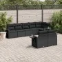 Set de sofás de jardín 8 piezas y cojines ratán sintético negro by , Garden sets - Ref: Foro24-3252752, Price: 616,59 €, Disc...