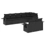 Set de sofás de jardín 8 piezas y cojines ratán sintético negro by , Garden sets - Ref: Foro24-3252752, Price: 616,59 €, Disc...