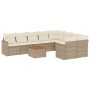 Gartensofa-Set mit 10-teiligen beigen Kissen aus synthetischem Rattan. von , Gartensets - Ref: Foro24-3258712, Preis: 691,32 ...