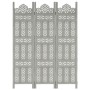 Paravent 3 Paneele handgeschnitztes graues Mangoholz 120x165 cm von vidaXL, Raumteiler - Ref: Foro24-285321, Preis: 177,66 €,...