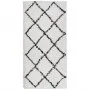 Alfombra de pelo largo moderna PAMPLONA crema y negro 100x200cm de , Alfombras - Ref: Foro24-375364, Precio: 41,83 €, Descuen...