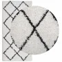 Alfombra de pelo largo moderna PAMPLONA crema y negro 100x200cm de , Alfombras - Ref: Foro24-375364, Precio: 41,83 €, Descuen...