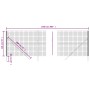 Cerca de alambre de acero galvanizado verde 1,4x25 m de , Paneles de vallas - Ref: Foro24-154091, Precio: 182,69 €, Descuento: %