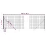 Grüner Zaun aus verzinktem Stahldraht 1,4 x 25 m von , Zaunpaneele - Ref: Foro24-154091, Preis: 180,31 €, Rabatt: %