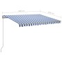 Manuell ausfahrbare Markise mit blauer und weißer LED 300x250 cm von , Markisen - Ref: Foro24-3068861, Preis: 273,48 €, Rabat...