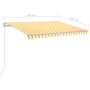 Toldo manual retráctil con LED amarillo y blanco 300x250 cm de , Toldos - Ref: Foro24-3068863, Precio: 261,07 €, Descuento: %