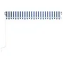 Blue and white automatic retractable awning 450x350 cm by , Awnings - Ref: Foro24-3069006, Price: 552,93 €, Discount: %