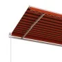 Orange and brown automatic retractable awning 450x350 cm by , Awnings - Ref: Foro24-3069010, Price: 581,82 €, Discount: %