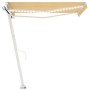 Manual retractable awning with yellow and white LED light 300x250 cm by , Awnings - Ref: Foro24-3069503, Price: 372,61 €, Dis...