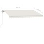 Cream automatic standing awning 450x350 cm by , Awnings - Ref: Foro24-3069647, Price: 672,25 €, Discount: %