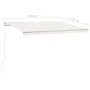 Automatic retractable awning with cream poles 4.5x3.5 m by , Awnings - Ref: Foro24-3070047, Price: 638,38 €, Discount: %