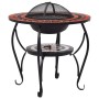 vidaXl Terracotta and White Ceramic Mosaic Table Brazier 68 cm by vidaXL, Chimneys - Ref: Foro24-46726, Price: 95,00 €, Disco...