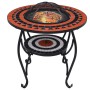 vidaXl Brasero mesa de mosaico cerámica terracota y blanco 68 cm de vidaXL, Chimeneas - Ref: Foro24-46726, Precio: 95,00 €, D...