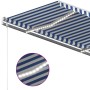 Manual retractable awning with blue and white LED light 4x3 m by , Awnings - Ref: Foro24-3069941, Price: 452,79 €, Discount: %