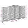 Gabion baskets 9 pcs arch shape iron 400x30x200/220 cm by , Pots and planters - Ref: Foro24-3146938, Price: 2,00 €, Discount: %