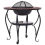 vidaXl Terracotta and White Ceramic Mosaic Table Brazier 68 cm by vidaXL, Chimneys - Ref: Foro24-46726, Price: 95,00 €, Disco...