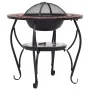 vidaXl Terracotta and White Ceramic Mosaic Table Brazier 68 cm by vidaXL, Chimneys - Ref: Foro24-46726, Price: 101,57 €, Disc...
