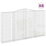 Gabionenkörbe 8 Stück Bogenform Eisen 400x30x220/240 cm von , Töpfe und Pflanzgefäße - Ref: Foro24-3146950, Preis: 1,00 €, Ra...
