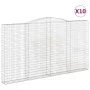 Gabion baskets 10 pcs arc shape iron 200x30x220/240cm by , Pots and planters - Ref: Foro24-3146952, Price: 2,00 €, Discount: %