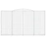 Gabion baskets 10 pcs arc shape iron 200x30x220/240cm by , Pots and planters - Ref: Foro24-3146952, Price: 2,00 €, Discount: %
