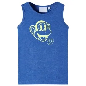 Kinder-Tanktop Blau Melange 92 von , Kinder-T-Shirts - Ref: Foro24-11659, Preis: 7,93 €, Rabatt: %