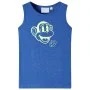 Camiseta de tirantes infantil azul mélange 92 de , Camisetas para niños - Ref: Foro24-11659, Precio: 7,93 €, Descuento: %