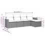 Garden sofa set with cushions 5 pieces beige synthetic rattan by , Garden sets - Ref: Foro24-3258320, Price: 353,40 €, Discou...