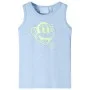 Camiseta de tirantes infantil azul suave mélange 104 de , Camisetas para niños - Ref: Foro24-11665, Precio: 7,93 €, Descuento: %