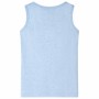 Children's tank top soft blue mélange 104 by , Kids T-shirts - Ref: Foro24-11665, Price: 8,00 €, Discount: %