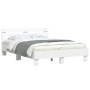 Bettgestell mit Kopfteil und weißen LED-Leuchten 120x190 cm von , Betten und Lattenroste - Ref: Foro24-3207574, Preis: 177,58...