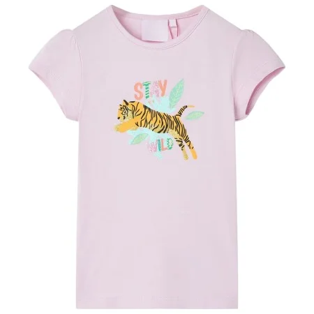Camiseta infantil color lila 116 de , Camisetas para niños - Ref: Foro24-11156, Precio: 7,99 €, Descuento: %